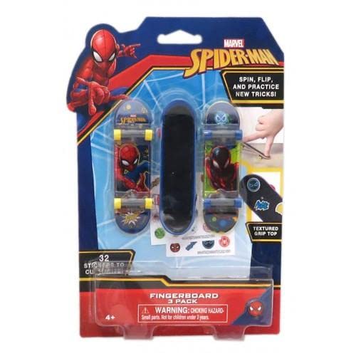 What Kids Want! Spider-Man Fingerboard Set with Accessories – Mini Skate Park Fun