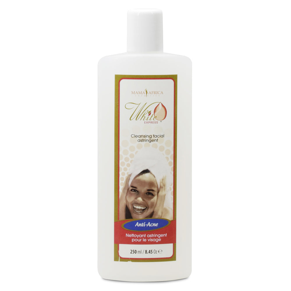 Mama Africa White Express Anti-Acne Facial Astringent Deep Cleansing & Blemish Control for Acne-Prone Skin 250 ml/8.45 oz