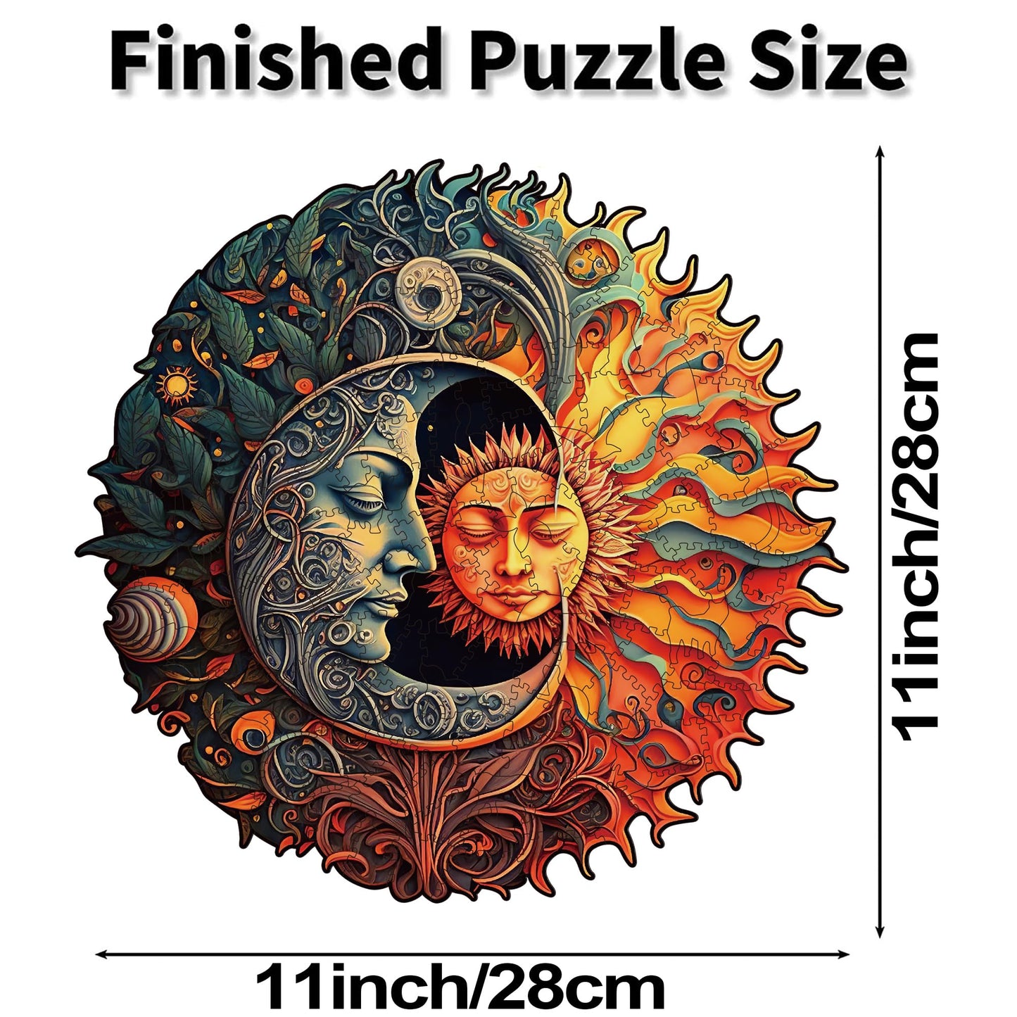 WHJSG Wooden Puzzles for Adults — 200-Piece Irregular Animal Jigsaw Puzzle