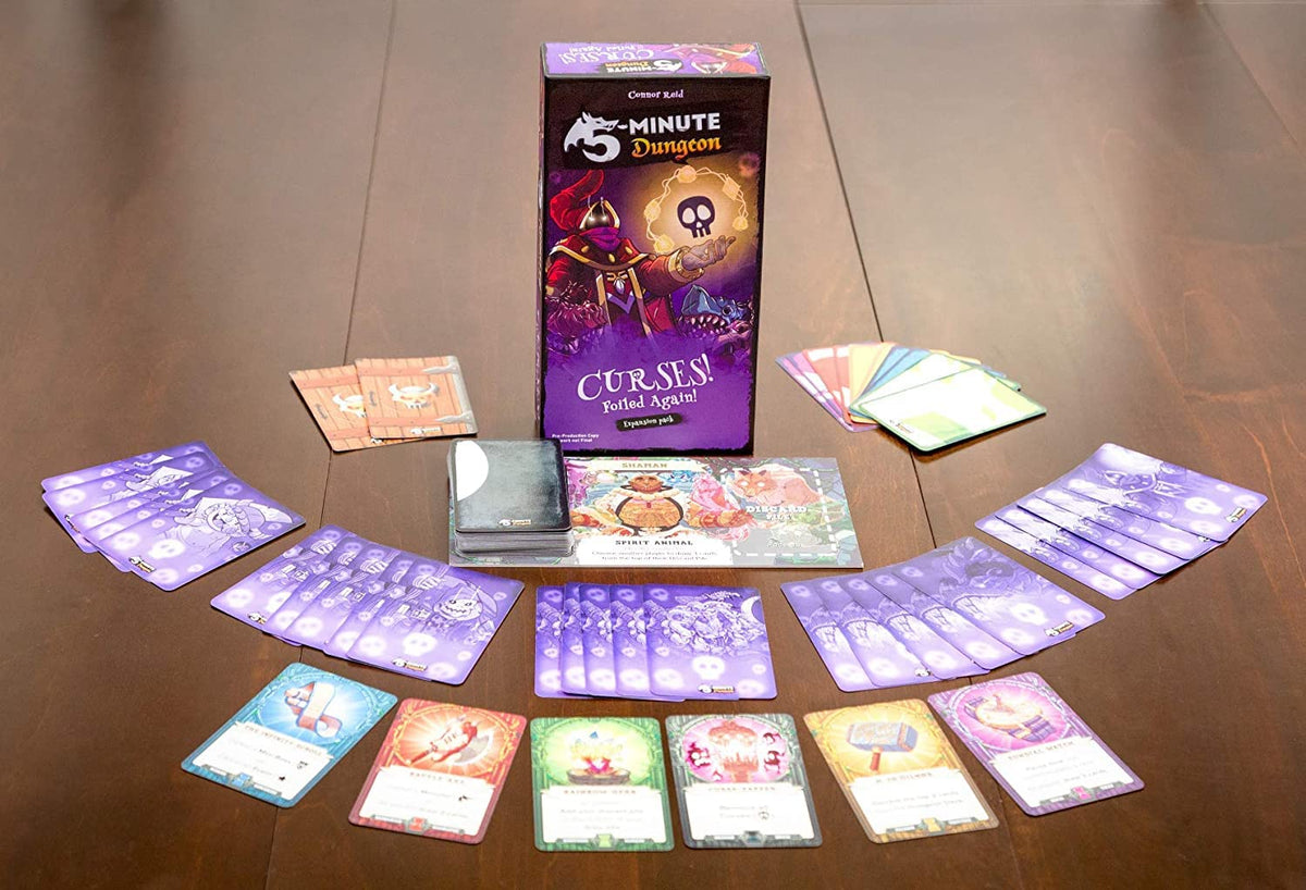5-Minute Dungeon: Curses! Foiled Again! Expansion | Wiggles 3D – Co-op Board Game Add-On (1-6 Players, Ages 8+)