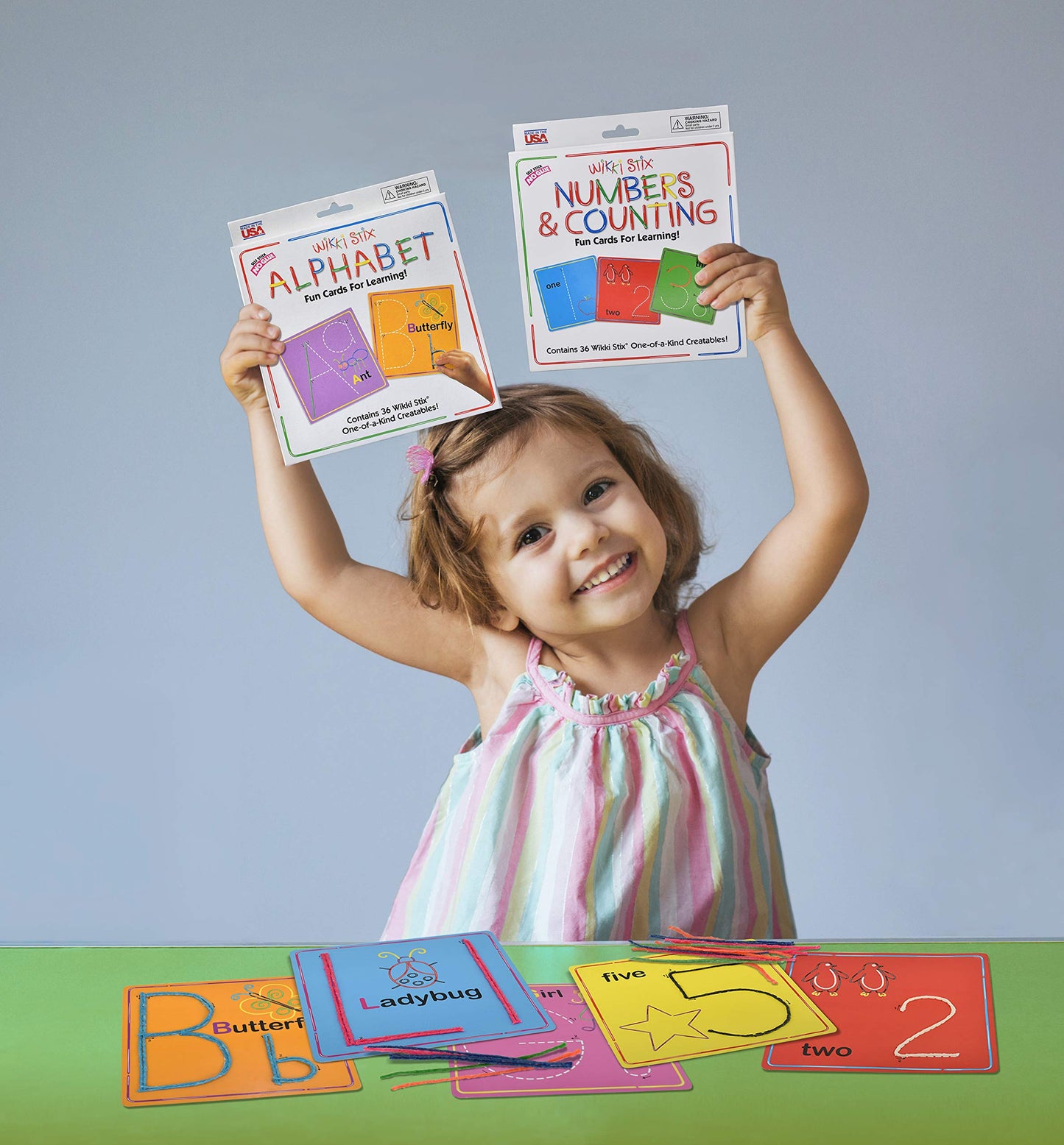 WikkiStix Early Learning Trio – Alphabet, Numbers & Shapes for Easy Preschool Learning | Made in The USA