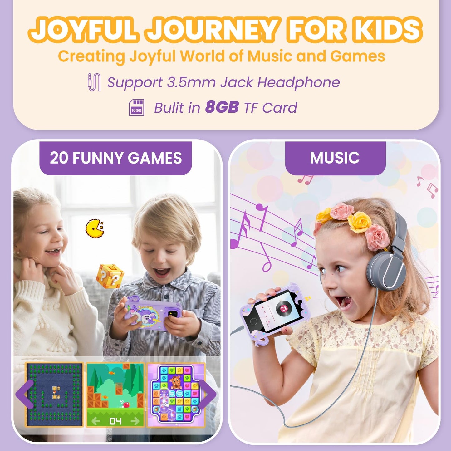 Windpaint Kids Phone – 2.8-inch Touchscreen Detective Toy for Ages 3–10