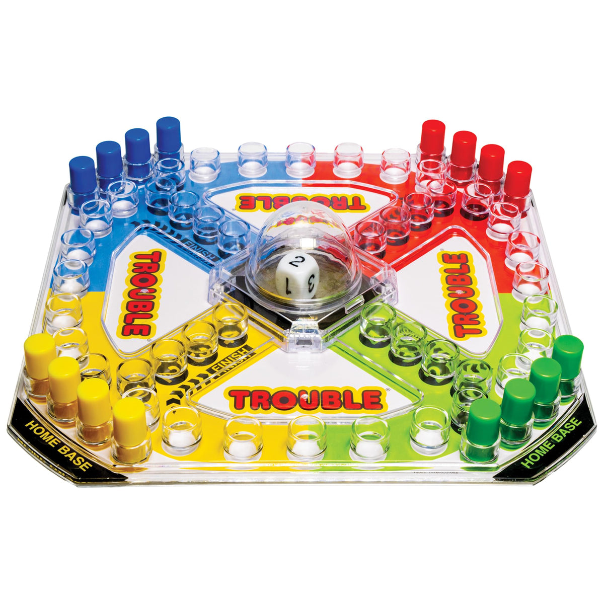 Winning Moves Classic Trouble with Pop-O-Matic – Indoor Family Board Game for Ages 5+