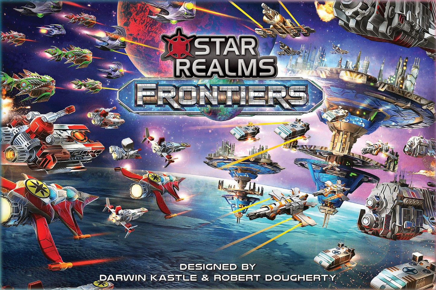 WISE WIZARD GAMES: Star Realms Frontiers Boxed Set – Standalone Deck-Building Space Battle