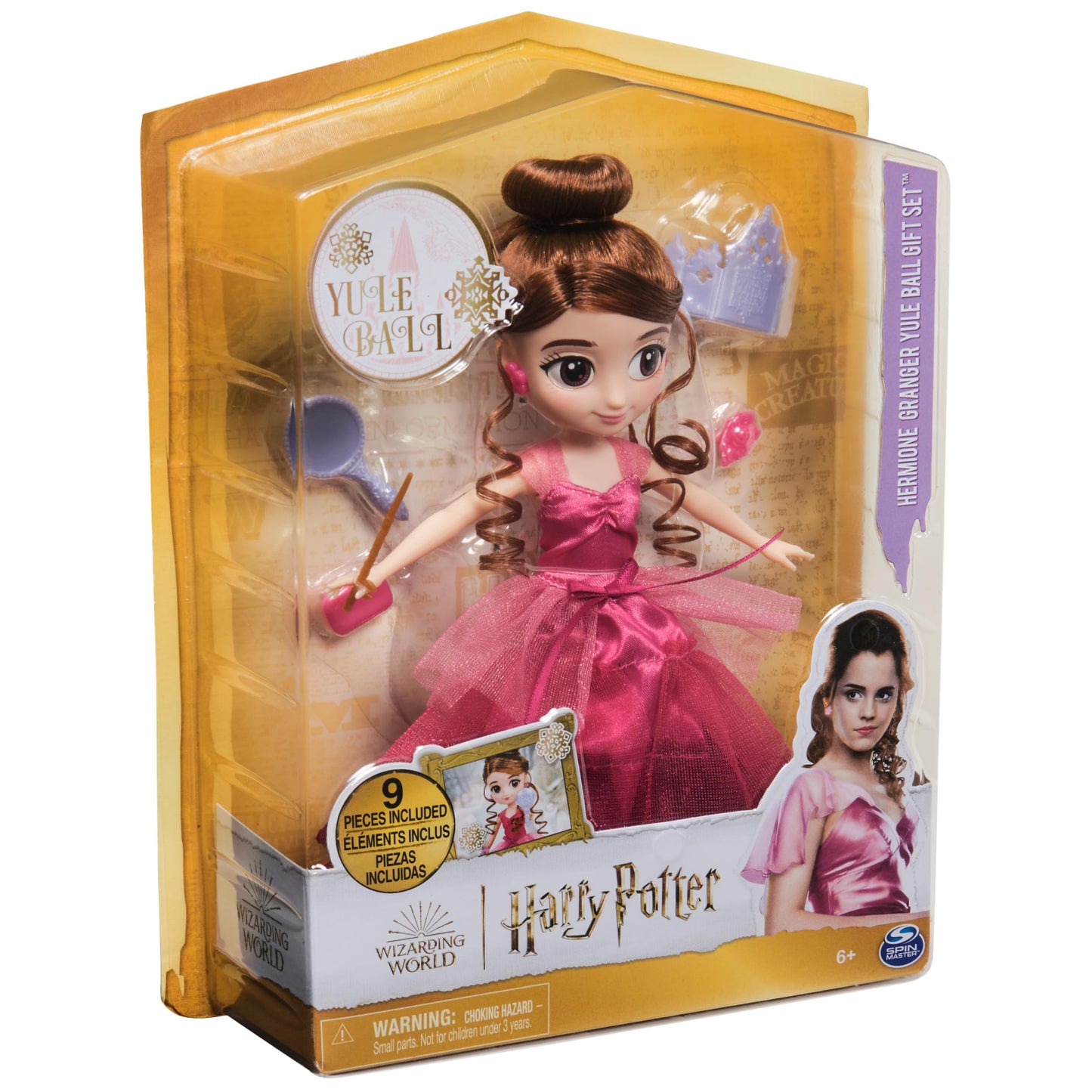 Wizarding World Hermione Granger Yule Ball Doll – 8-Inch, 9-Piece Gift Set