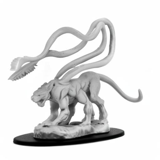 WizKids D&D Nolzur’s Marvelous Miniatures Wave 1: Displacer Beast – Unpainted & Pre-Primed