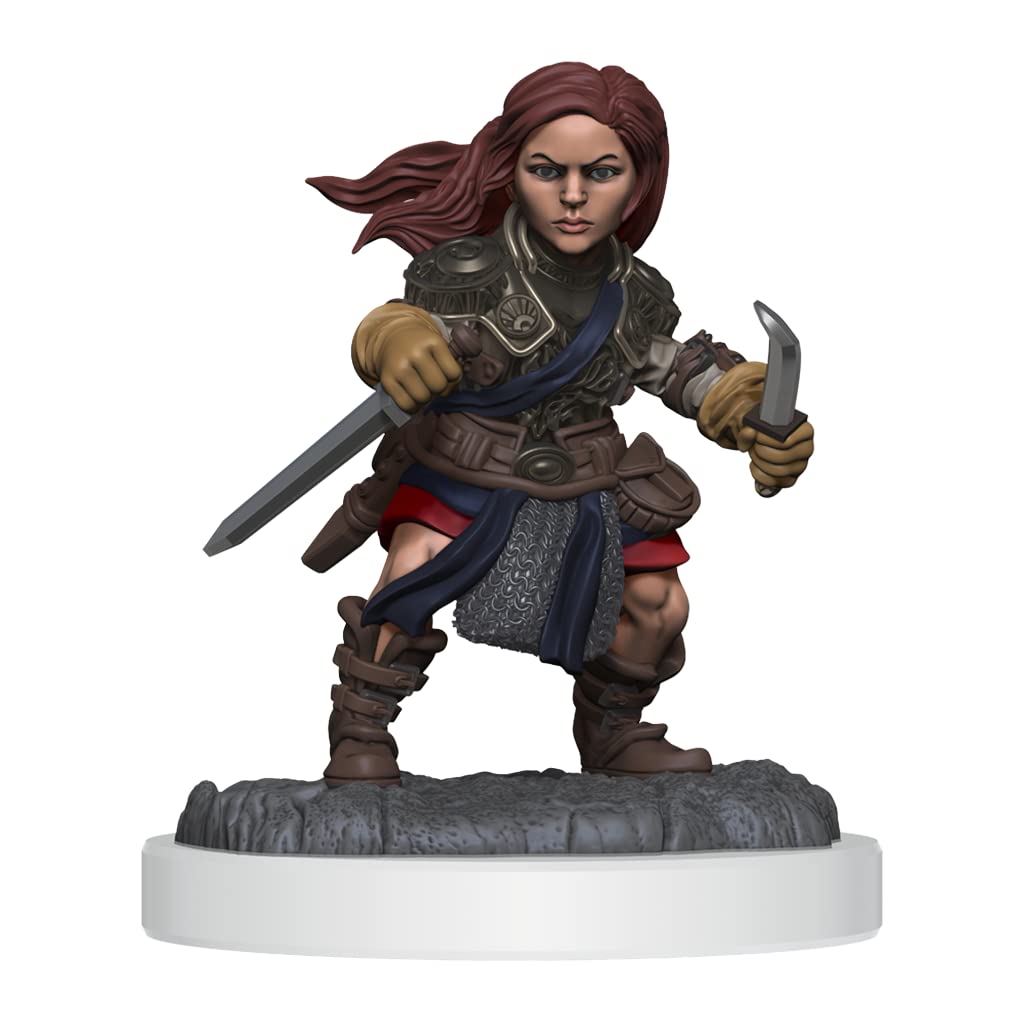WizKids Nolzur's Halfling Rogue Female Miniature – Ready-to-Paint D&D Figure