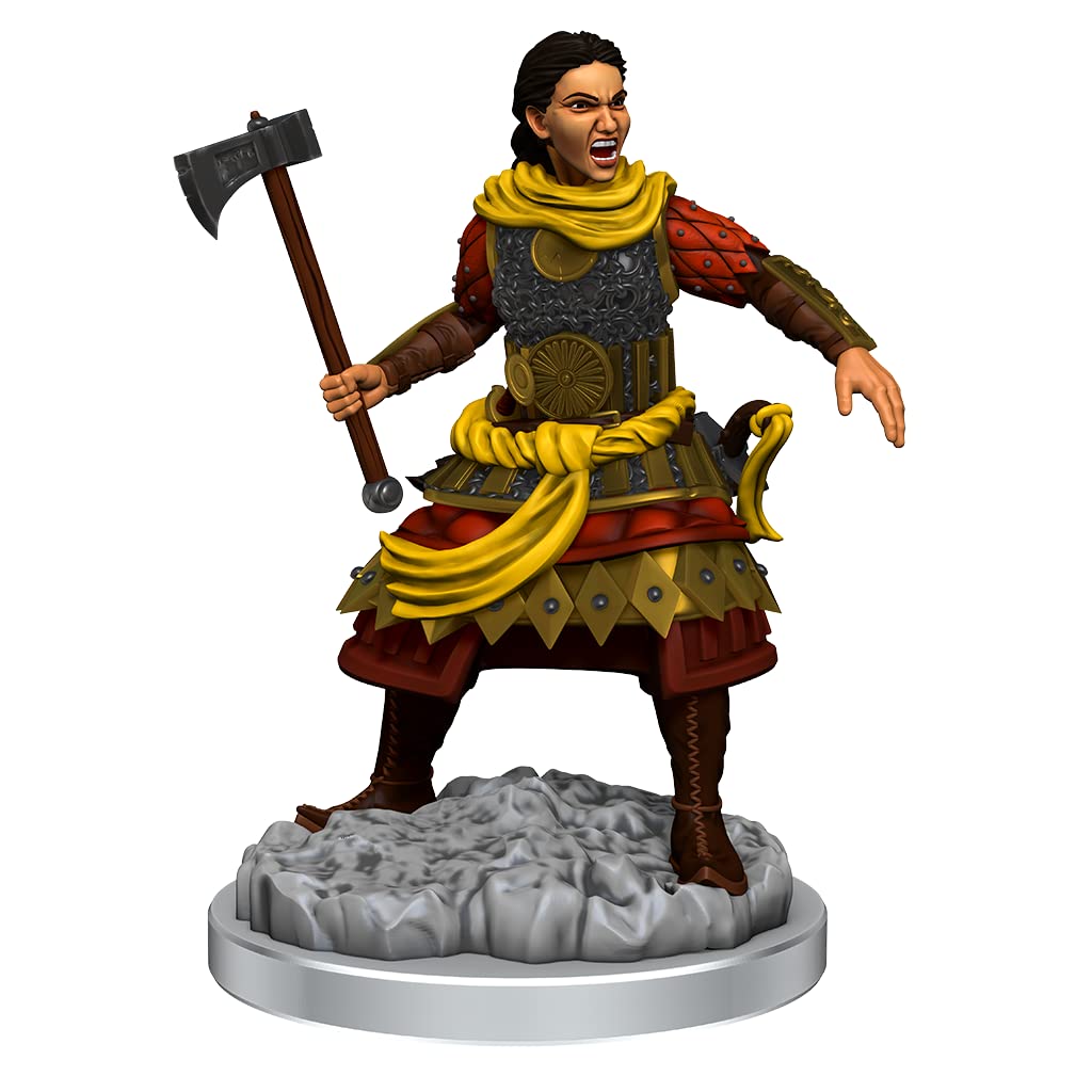 WizKids Nolzur's Marvelous Miniatures: Human Fighter (Unpainted, Ready to Paint)