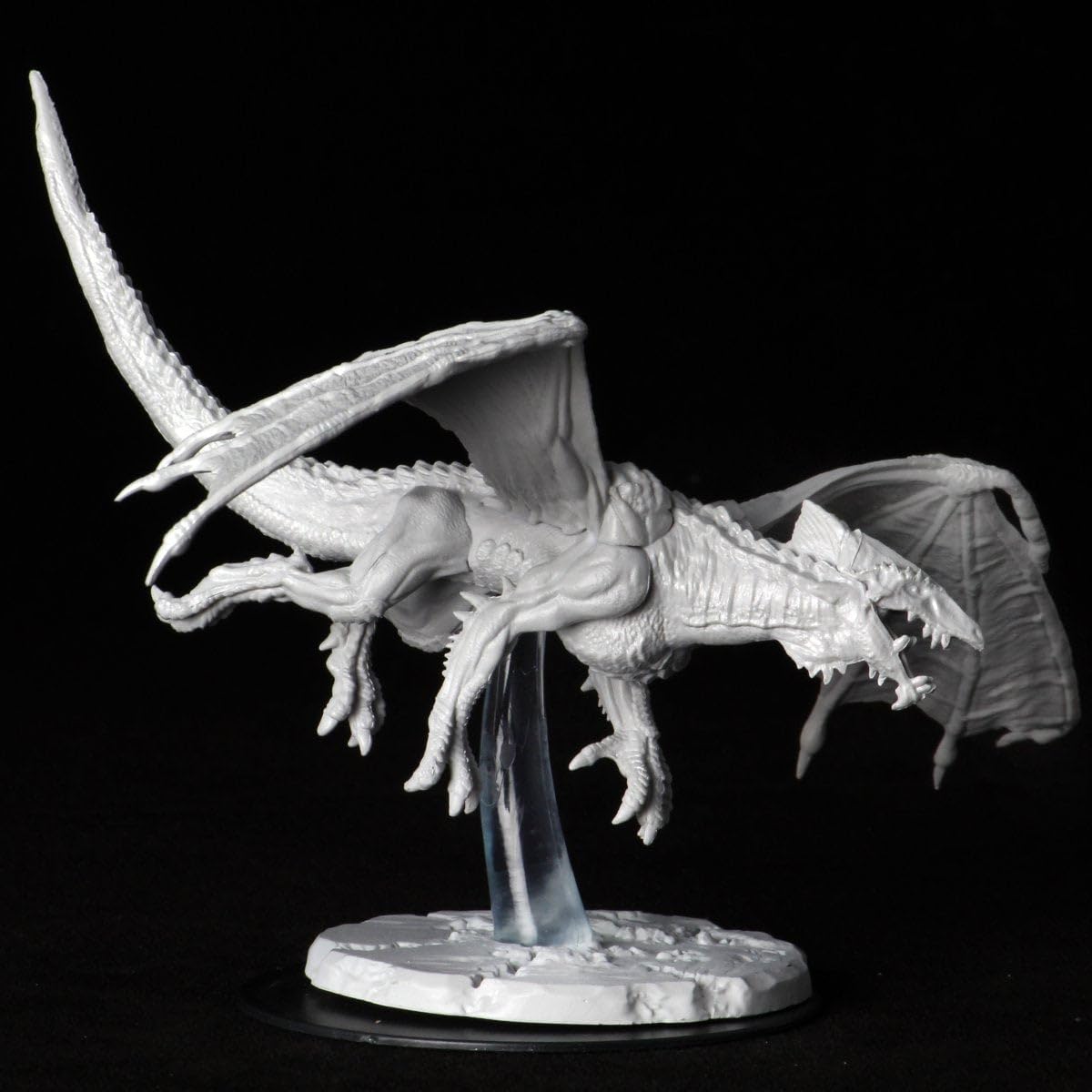 WizKids Nolzur's Marvelous Miniatures: Young White Dragon – Primed & Ready to Paint