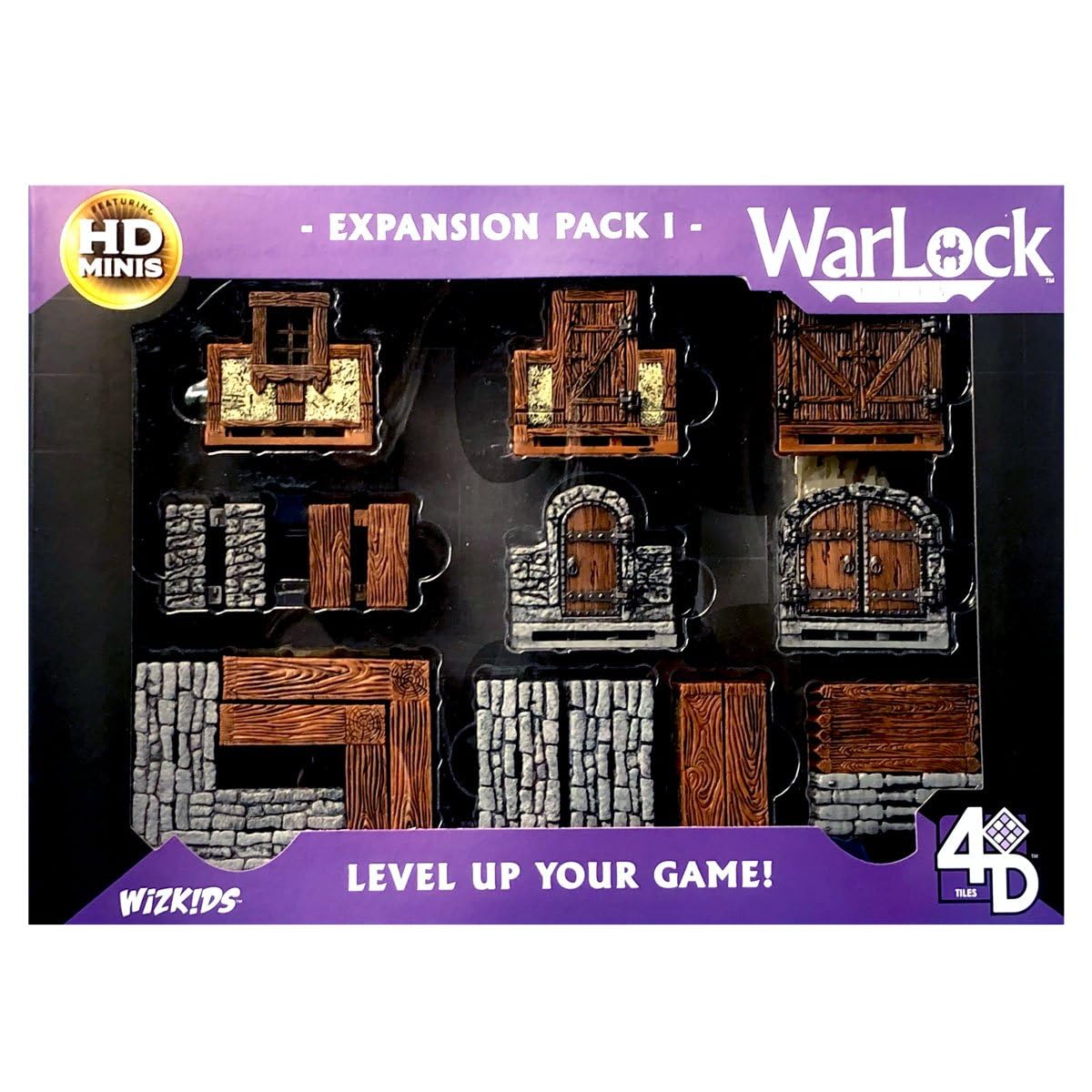 WizKids Warlock Tiles Expansion Pack I — Modular Grid, Dual-Sided Terrain