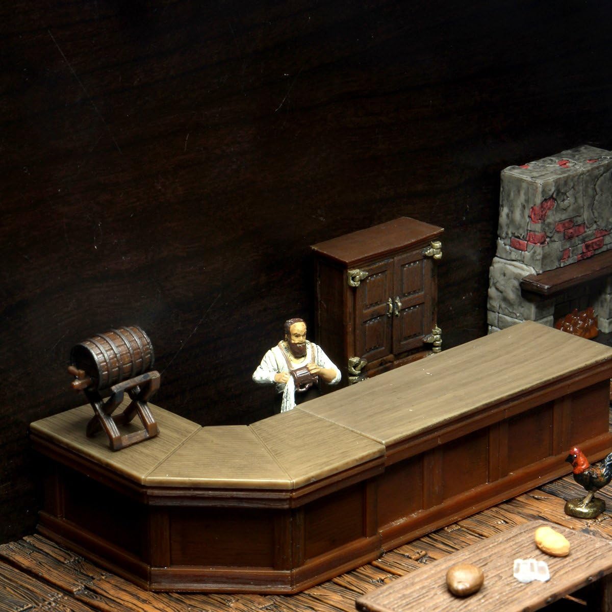 WizKids Warlock Tiles: Tavern Accessory – Modular, Cozy Bar Scene
