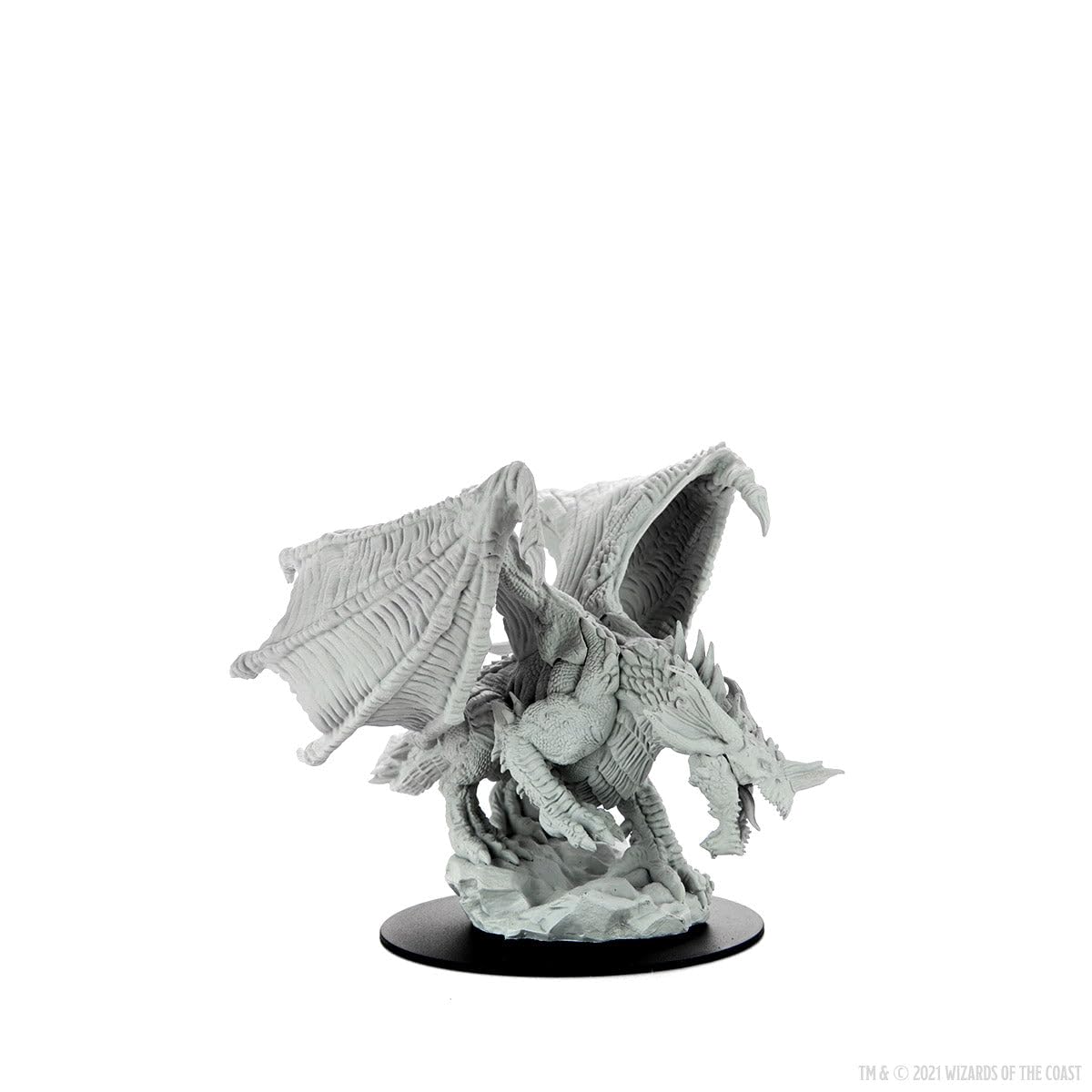 WizKids WizKid D&D Nolzur's Marvelous Unpainted Miniatures W15: Young Blue Dragon - Pre-Primed & Ready to Paint