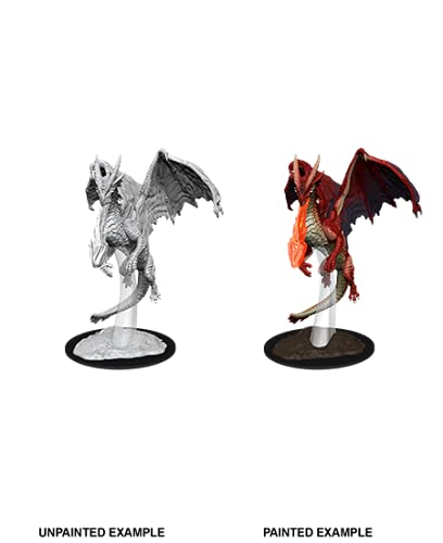 WizKids Nolzur's Marvelous Miniatures: Young Red Dragon – Paint-Ready D&D Miniature