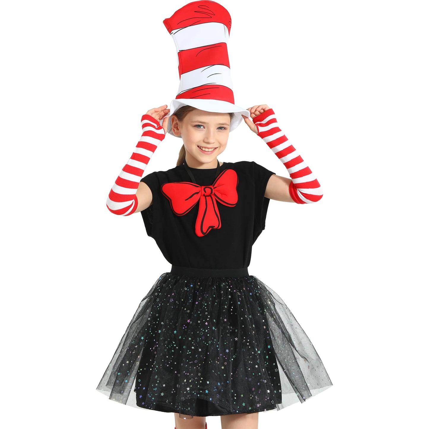 Wizland 5pcs Kid Cat Hat Kit for Read Book Day – Dress Up Accessories