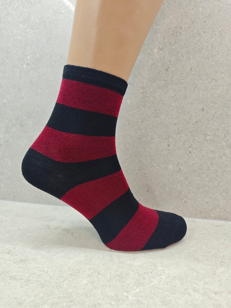 Women’s Colourful Striped Socks, Pack Of 6, 12 & 24 Pairs