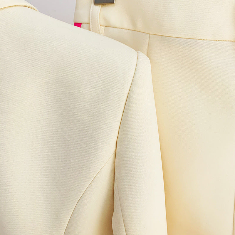 Professional One Button Suit & Flared Pants Set | Modest Two-pieces Suit