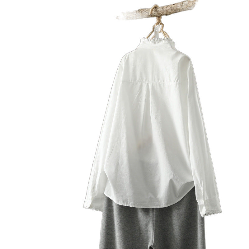 Women's Embroidered Cotton Shirt