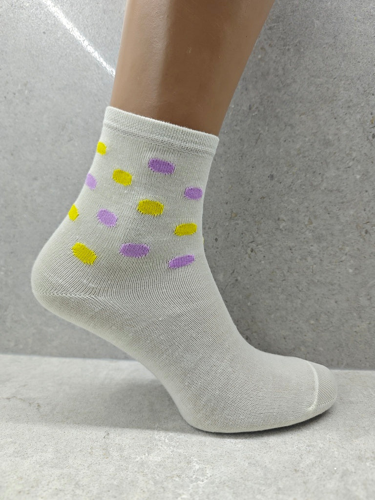 Women’s Socks With Bubble Mix Print, Set Of 6, 12 & 24 Pairs