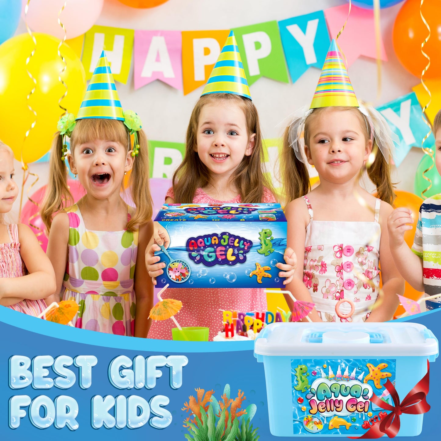 Wookidel Magic Gel Water Elf Kit – Aqua Fairy Gel Craft for Kids 6-10