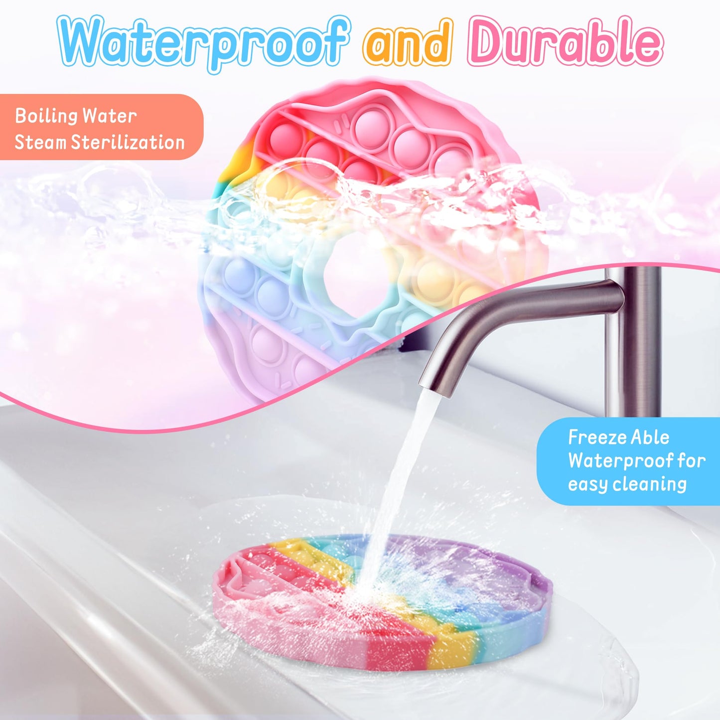 Woplagyreat Bubble Fidget Donut Toy – Silicone Sensory Push Pop for Focus, Calm, and Fun