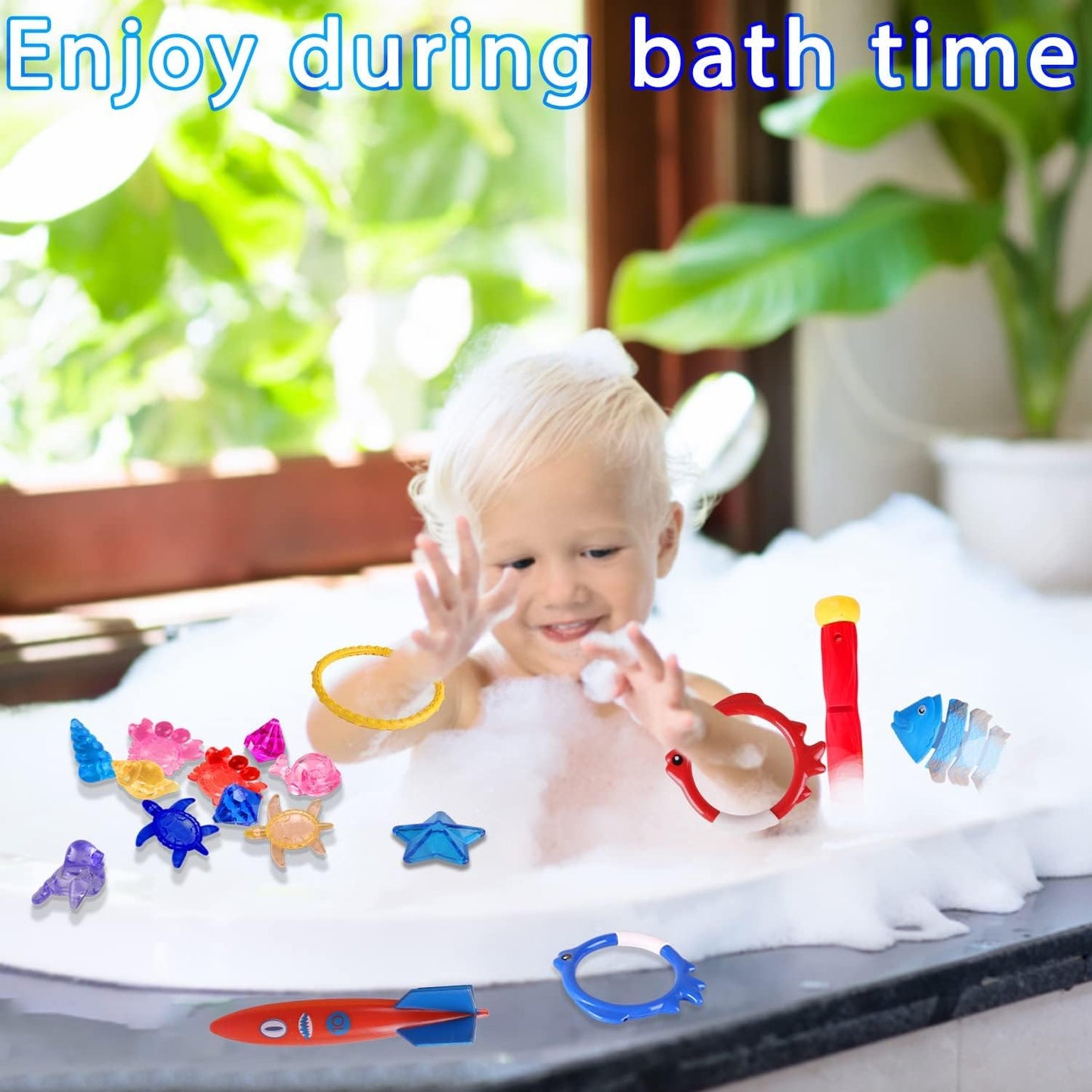 Woplagyreat 30 Packs Pool Diving Toys for Kids – Pool Games & Treasure Set