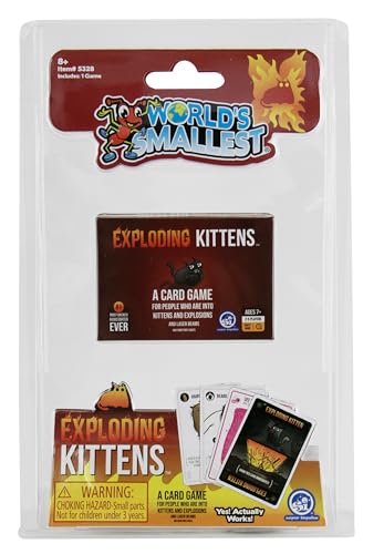 World's Smallest Exploding Kittens: Mini Travel Card Game for Ages 8+ | Family Fun
