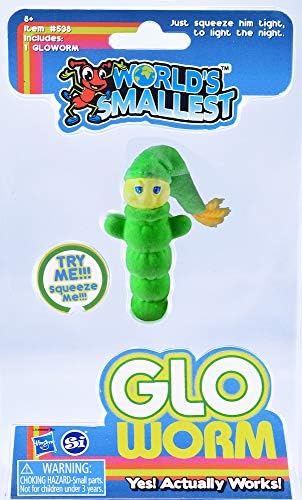 World's Smallest Glo Worm Multi (538) – Hasbro Licensed Glow Plush | World's Smallest