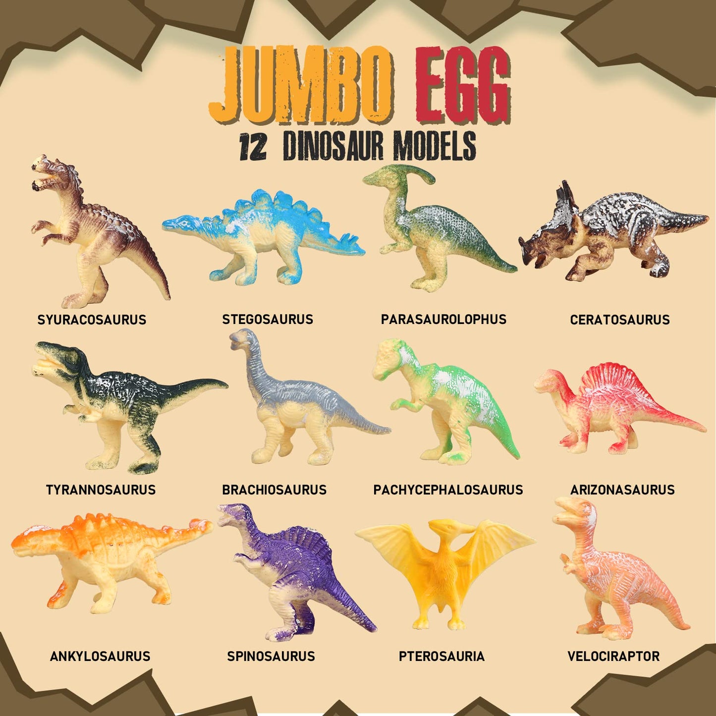 Woumserta Jumbo Dino Egg Dig Kit – Dinosaur Excavation Toy for Kids 6+