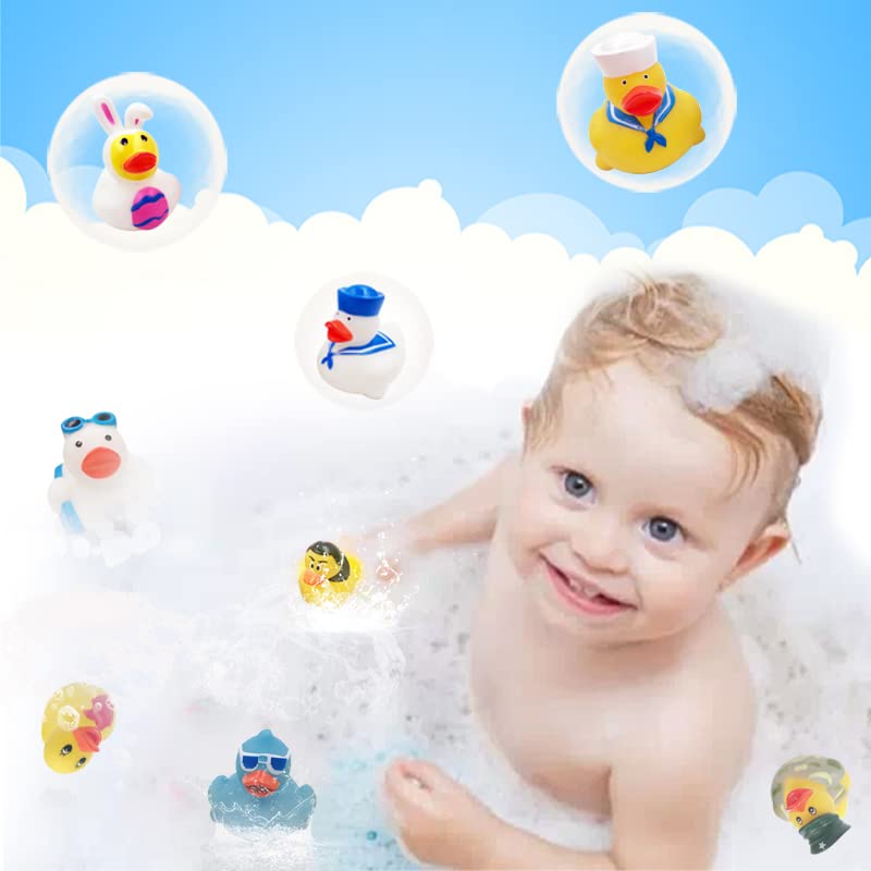 WQTHE 120-Pack Rubber Ducks – Bulk 2.3-Inch Bath Toys & Party Favors