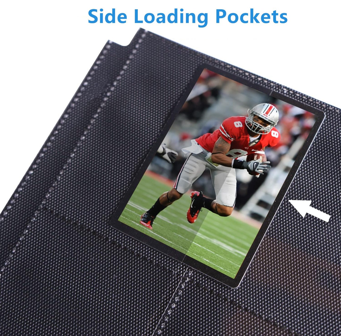 WUTONMU Premium 9-Pocket Zippered Trading Card Binder — 540 Pockets, Teal
