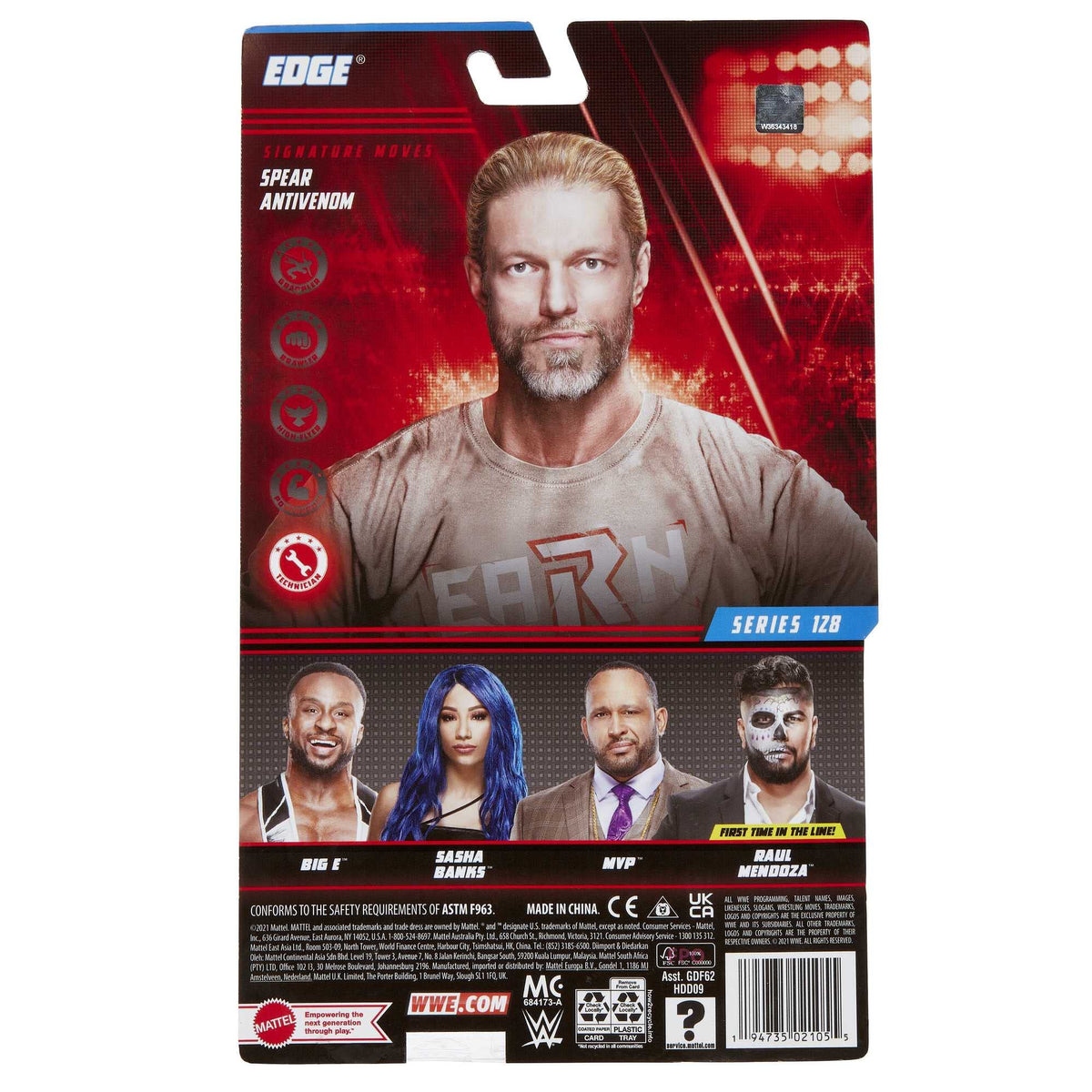 WWE Edge Basic Action Figure – 6-Inch Posable Collectible for Ages 6+