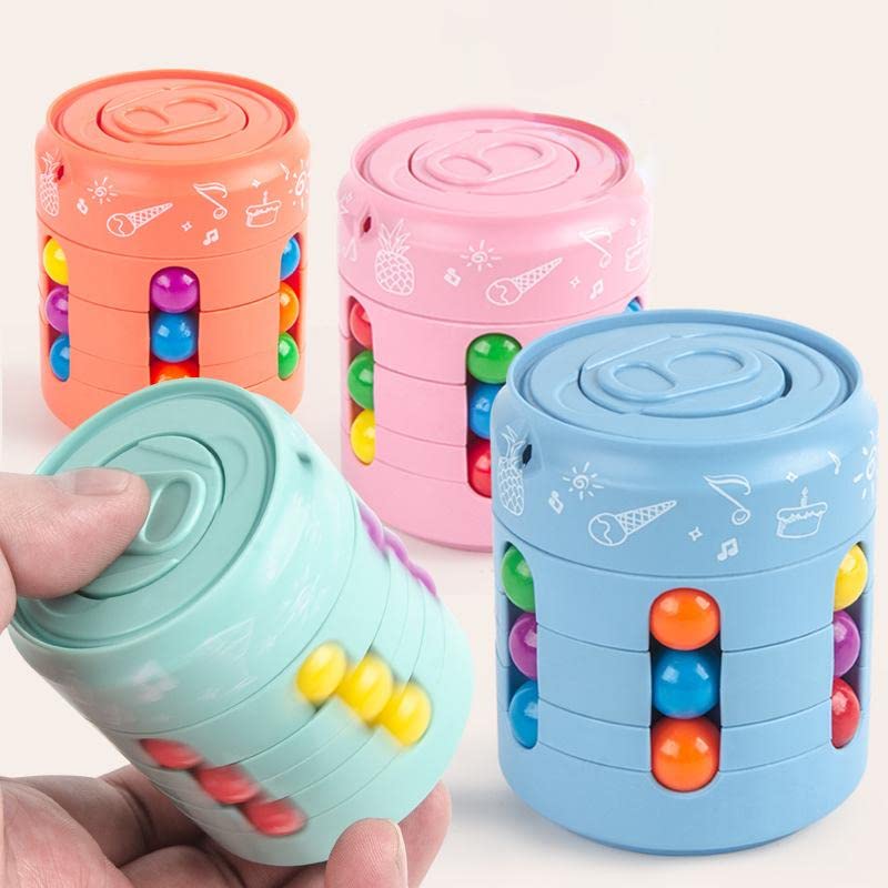 Xakava Magic Cube & Fidget Spinner – Blue ADHD Fidget Toy Set for Focus
