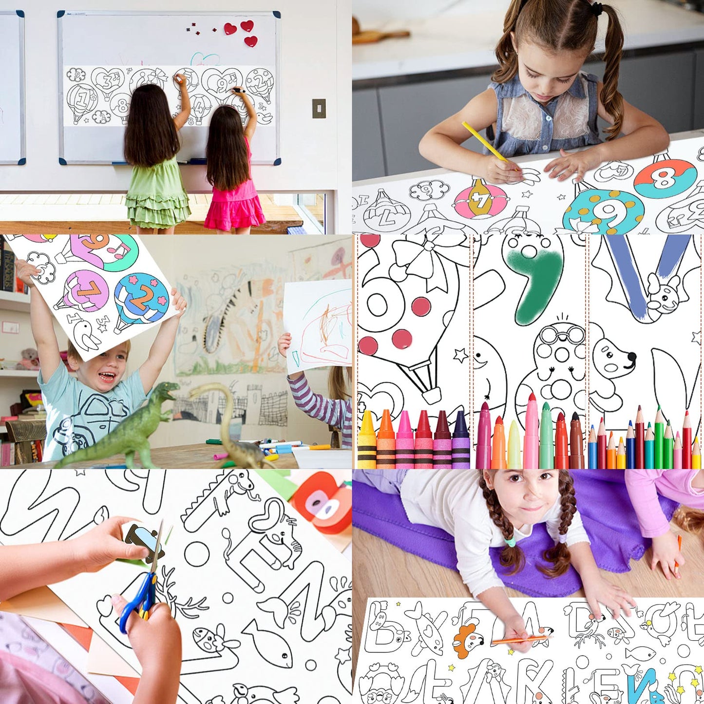 XEFINAL Children's Drawing Roll – 120×11.8 in DIY Coloring Paper for Kids