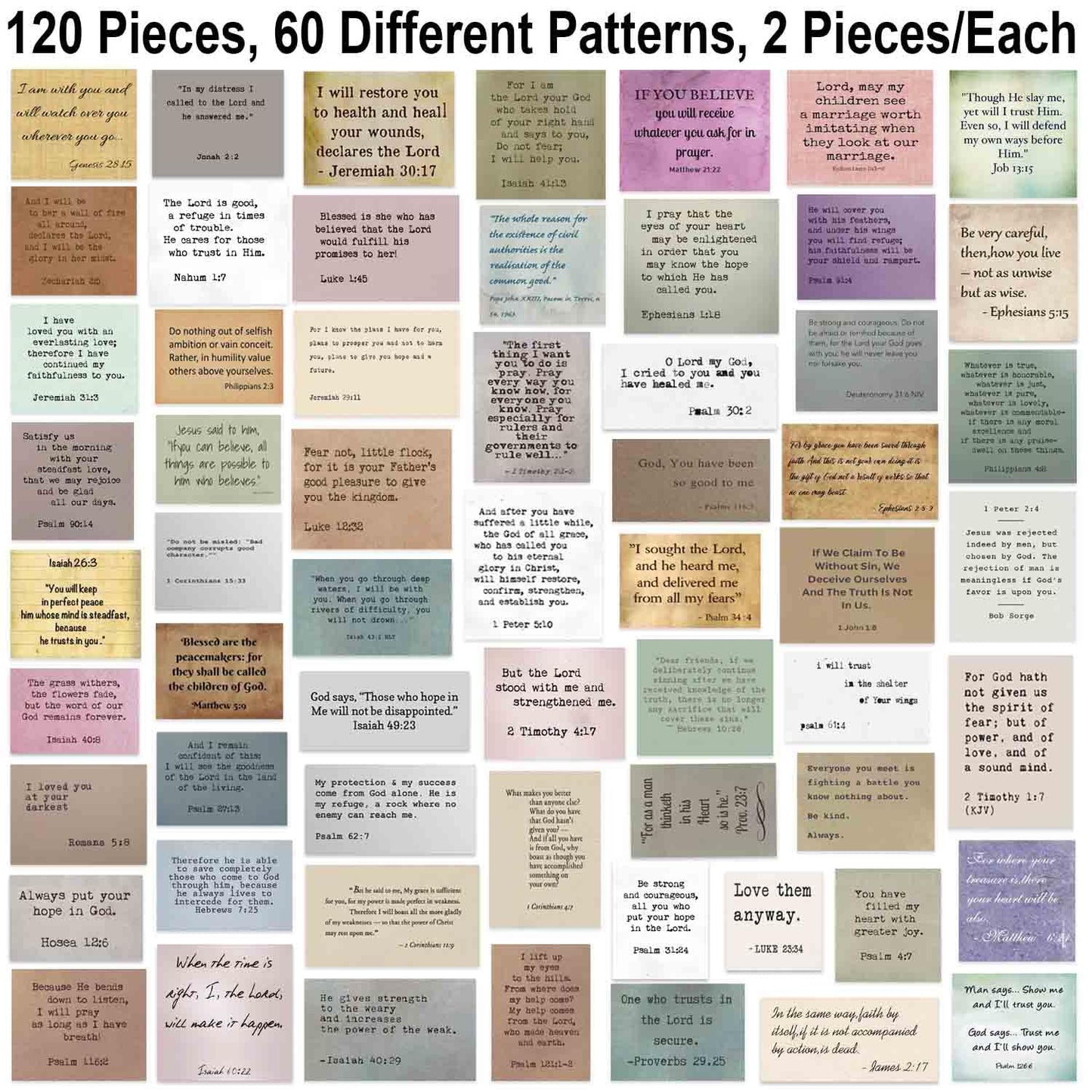 XGXHZYLC Bible Verse Stickers – 120 Pcs Typewriter Scripture Quotes for Journaling