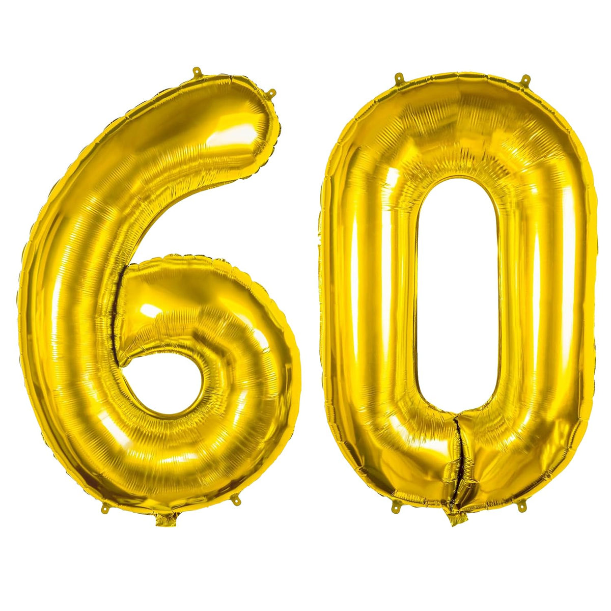 xiangsushijie 40 Inch 60 Gold Number Balloon – Jumbo Foil Mylar Birthday Decor
