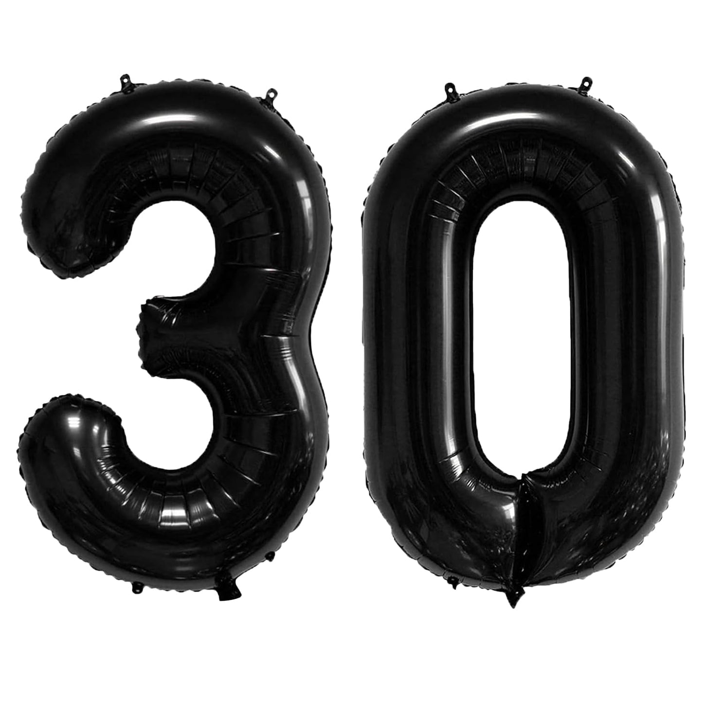 xiangsushijie 40 Inch Number Balloon 30 Black - Jumbo Foil Balloon for 30th Birthday & Anniversary Decor
