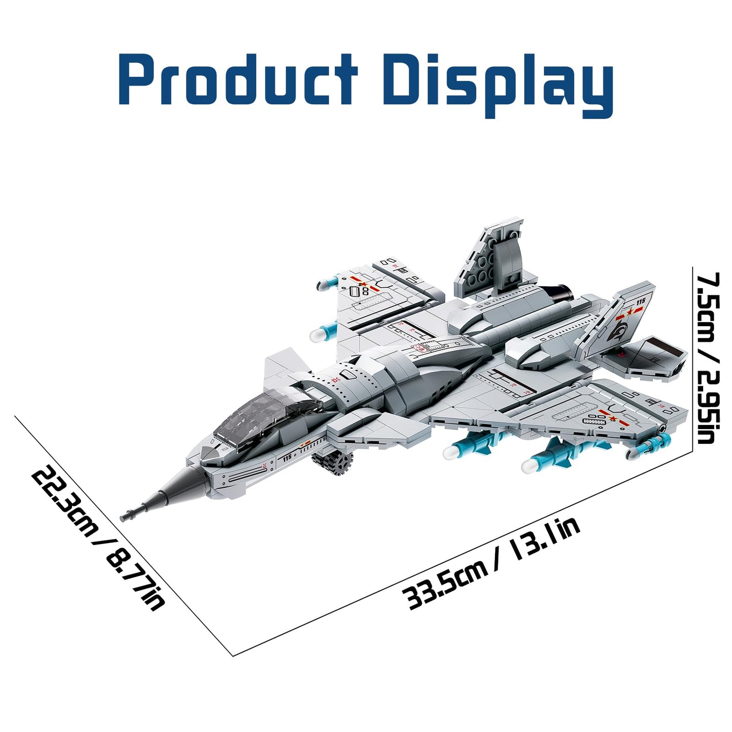 Xingya Youpin J-15 Fighter Jet Building Kit – 577PCS STEM Aircraft Model