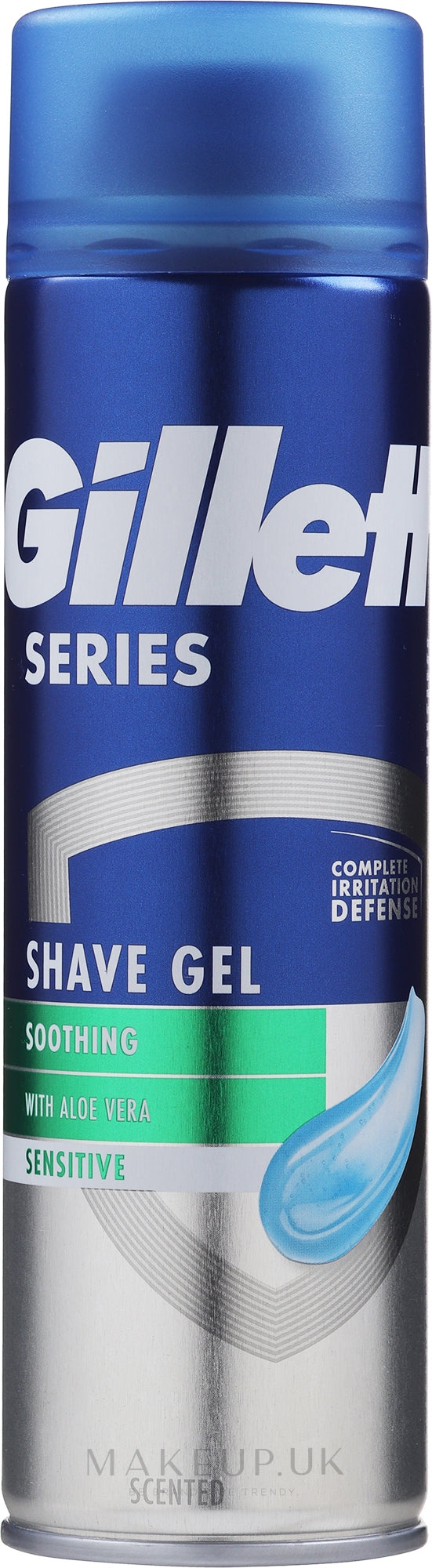 6 x Gillette Shave Gel Soothing Aloe Vera Sensitive Skin - 200Ml