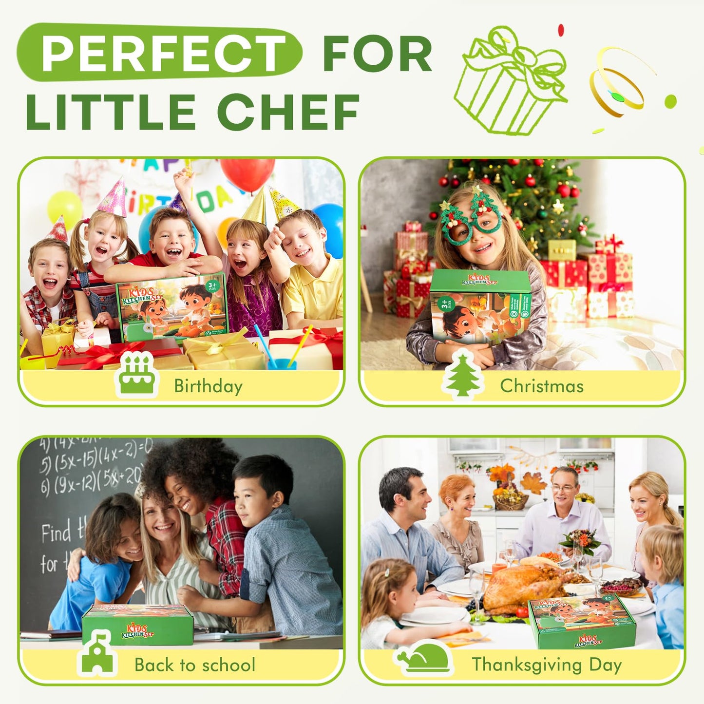 Yeeammk Toddler Cooking Set with Storage Box – Safe PP Kitchen Tools for Real Cooking