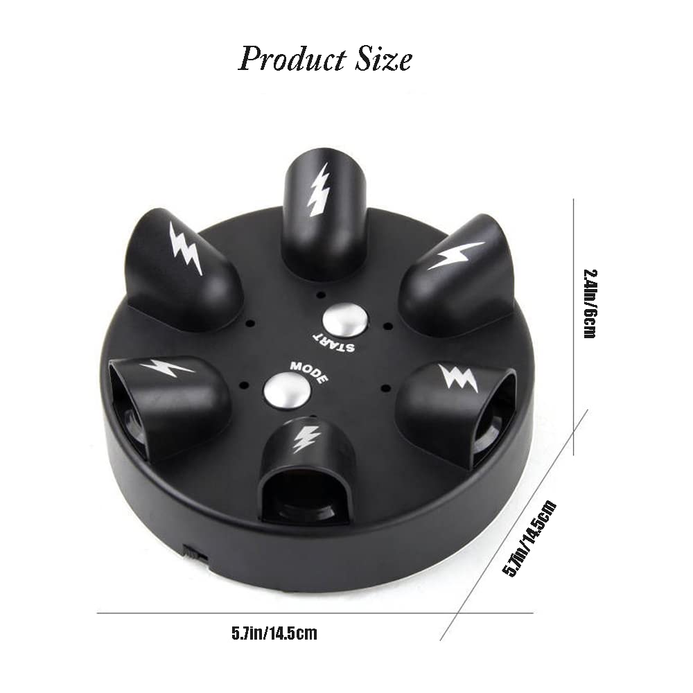 YEIBOBO Shock Roulette Party Game – Electric Finger Shocking Roulette for 2-6 Players