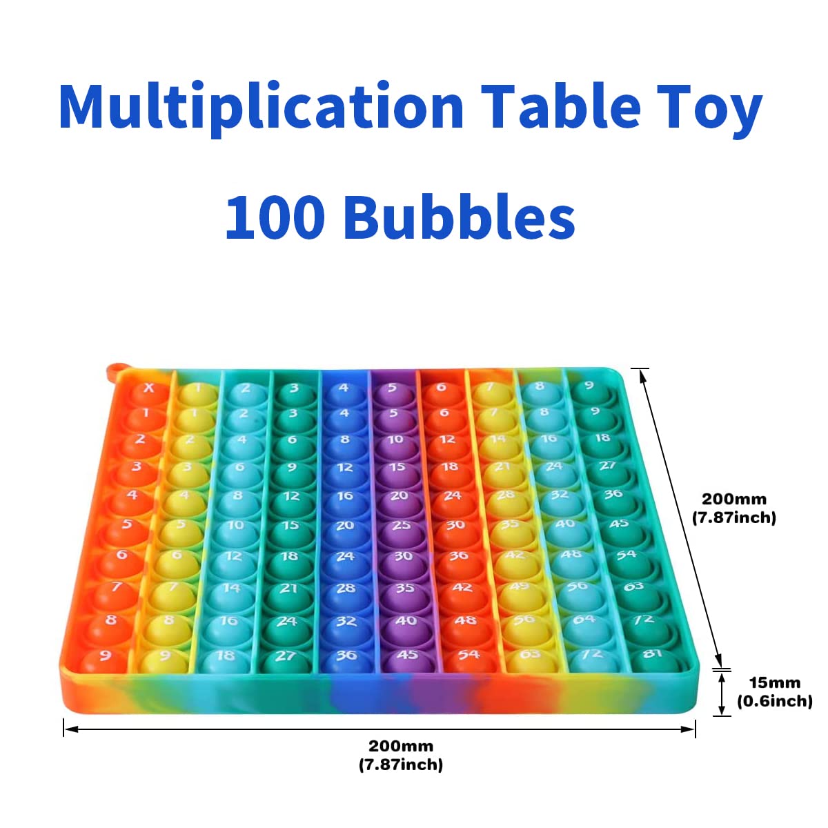 YGC LAOMI P00p Multiplication Table Fidget Toy – Math Practice & Stress-Relief Game