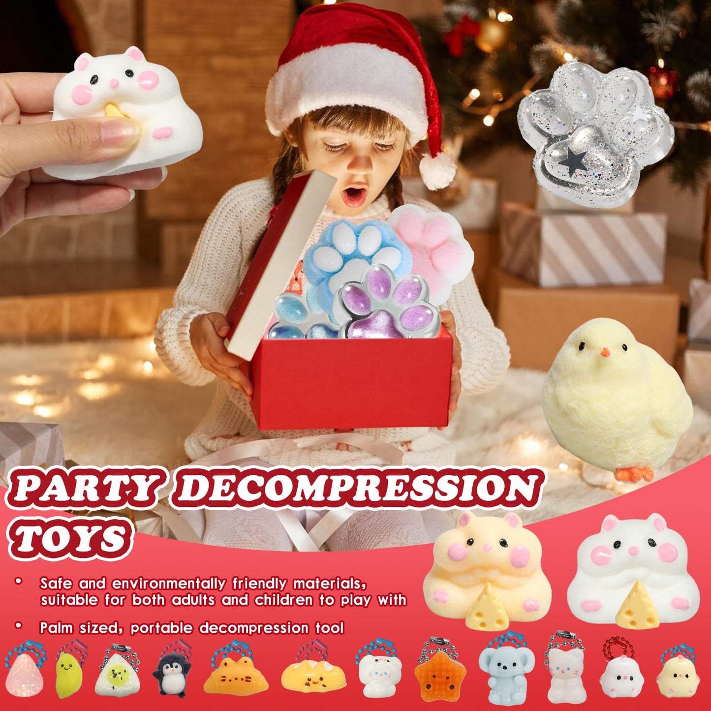 Yidayes 20pc Taba Squishy Pack – Fidget Toy Kit for Kids 4-12, Party Favors & Classroom Gifts