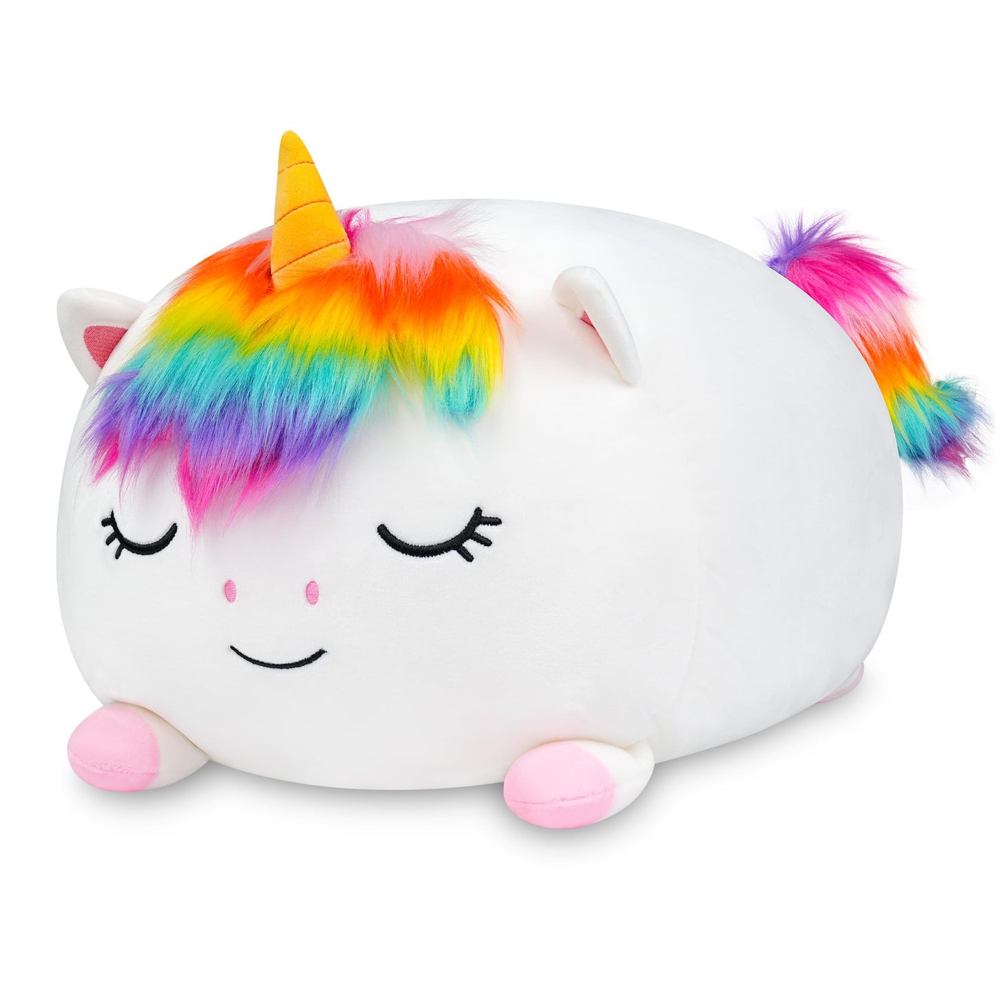YIIQUWEN Unicorn Plush Set - 4 Baby Unicorns in One Soft Plush Pillow