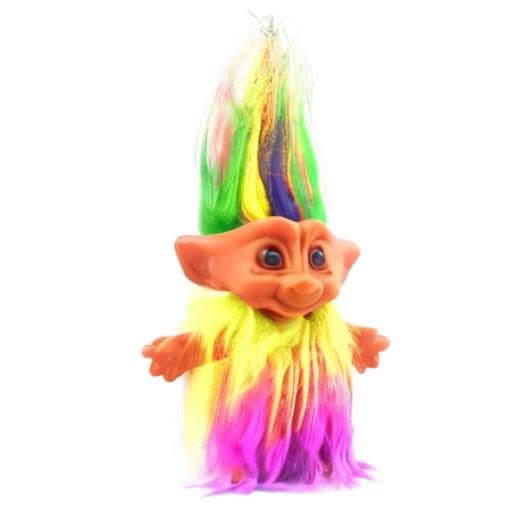 Yintlilocn Vintage Troll Dolls – Chromatic 7.5-inch Tall with Soft Hair for Collections, Crafts & Party Favors