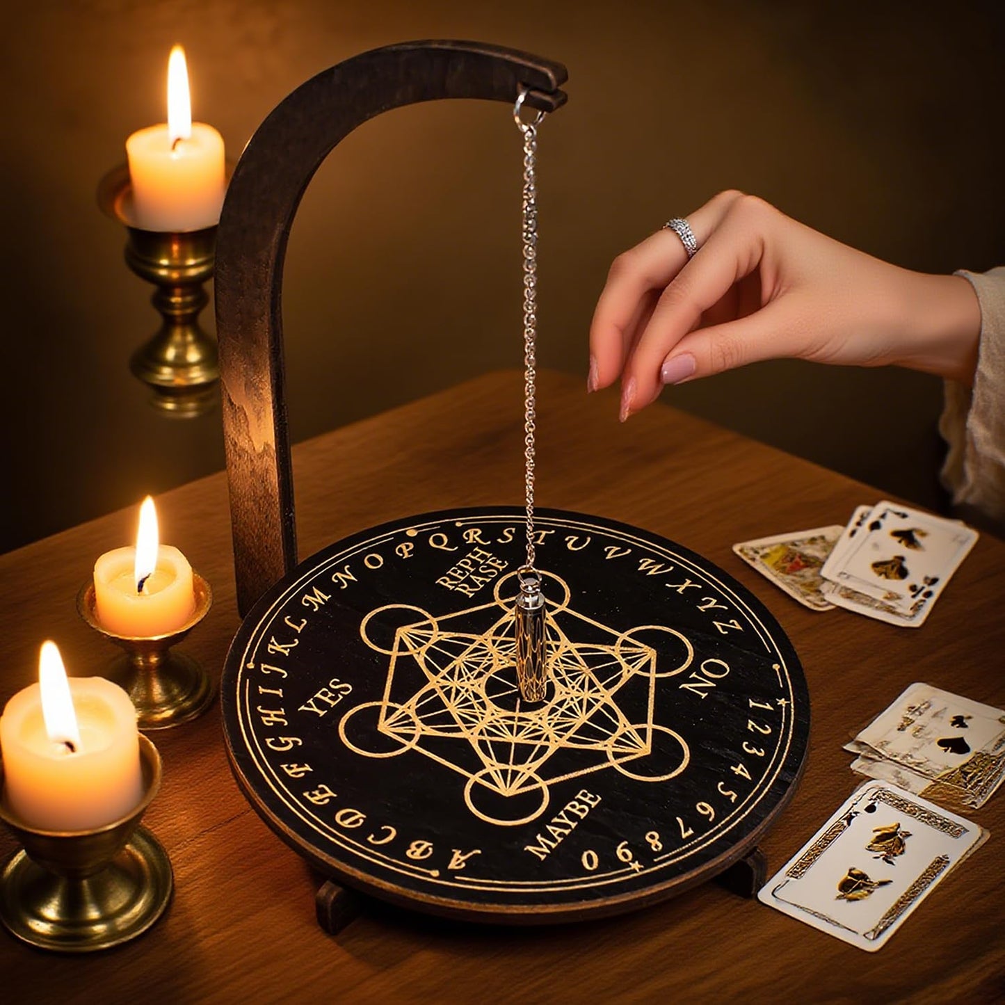 YIVFOX Mysterious and Downing Pendulum Stand Magnetic (4 Patterns) – 24x8.5x7 cm
