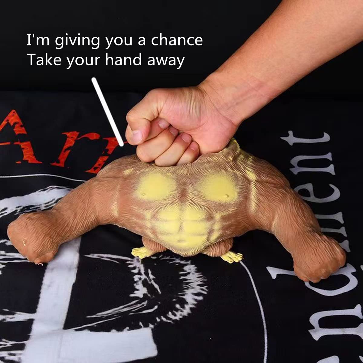 YJHWLF Stretchy Glue-Sand Filled Rubber Gorilla Toy – Squeezable Decompression Play (Gorilla-L)