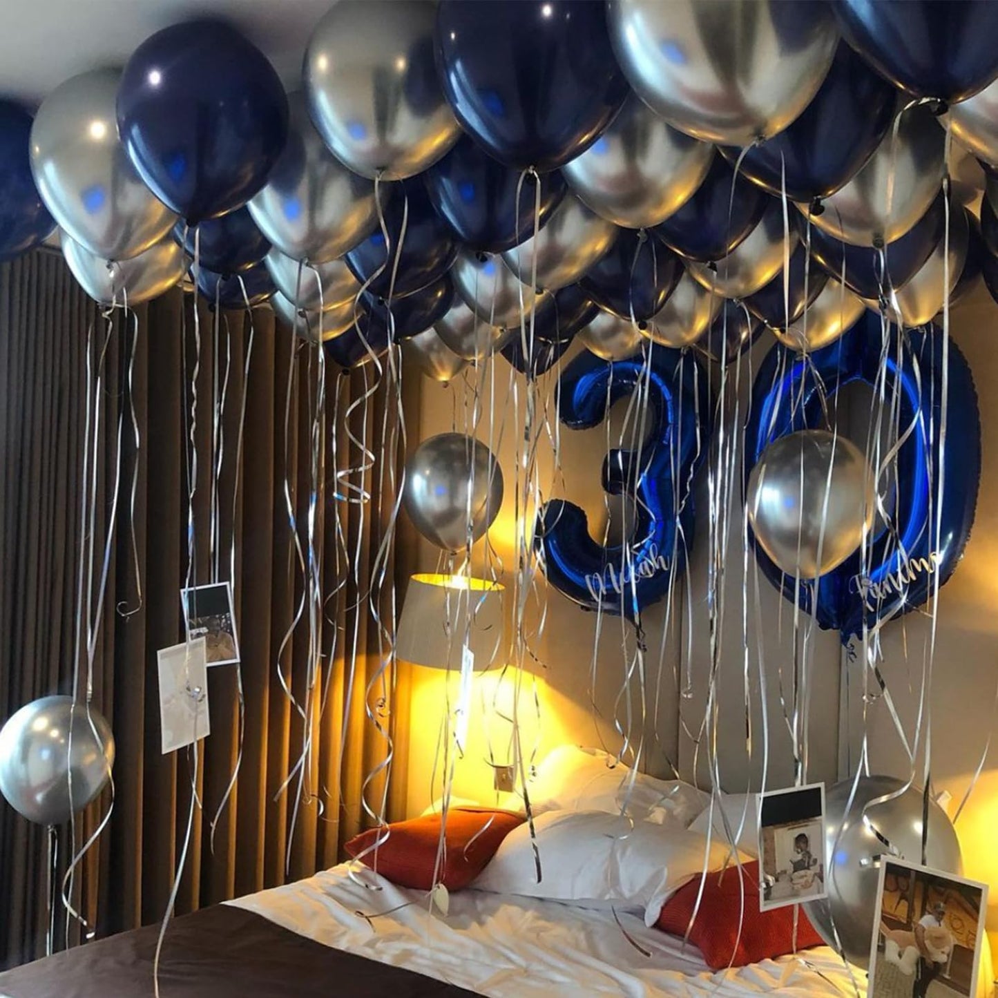 YMSZ Blue & Silver Balloon Arch Kit – 134pcs Balloon Garland for Party Decorations