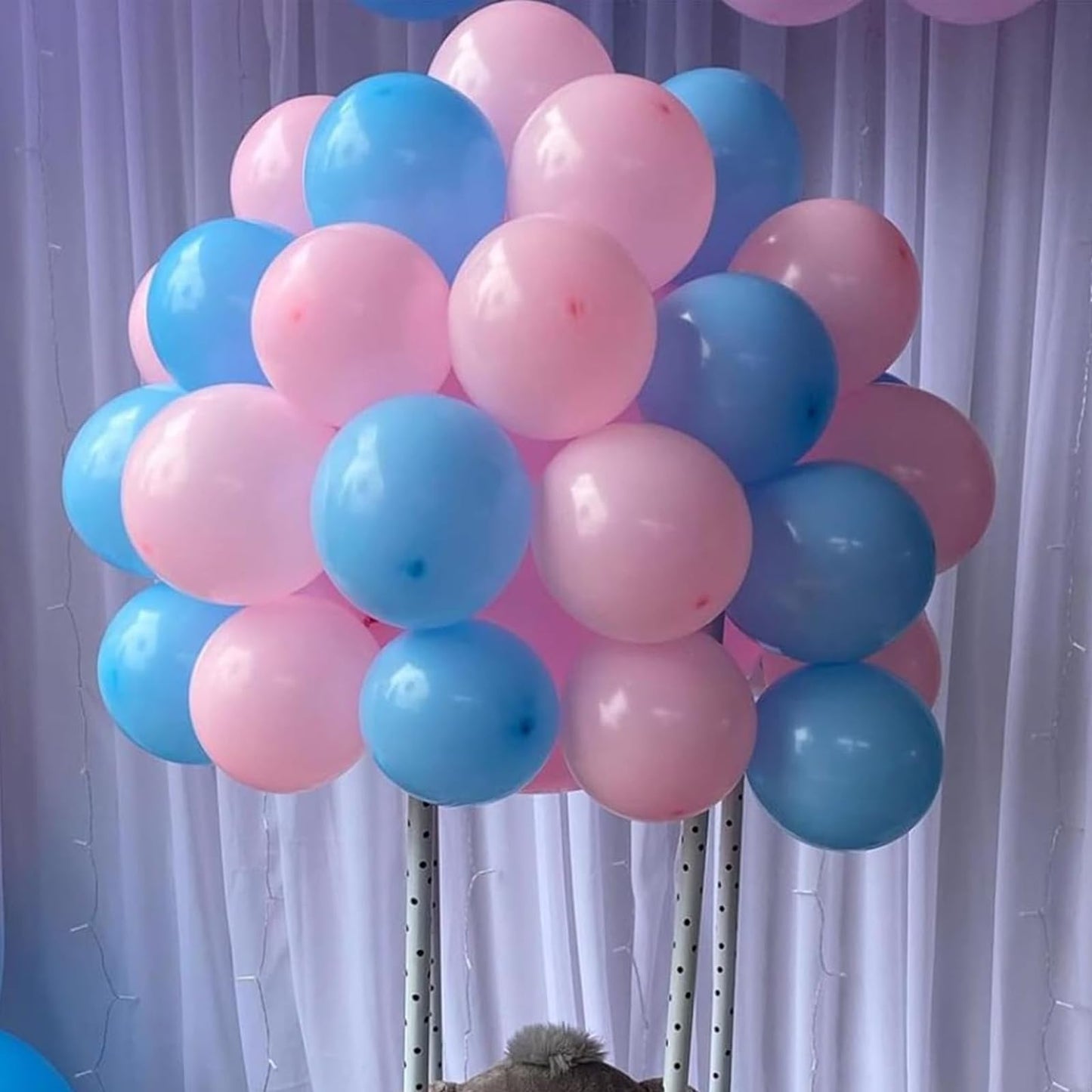 YMSZ Pink & Blue Balloon Arch Kit - 134pcs for Gender Reveal, Birthday & Baby Shower