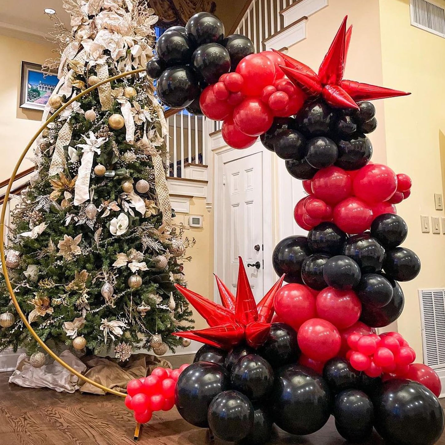 YMSZ Red & Black Latex Balloons – 67 Pack, 12-Inch Party Balloons for Birthdays & Celebrations