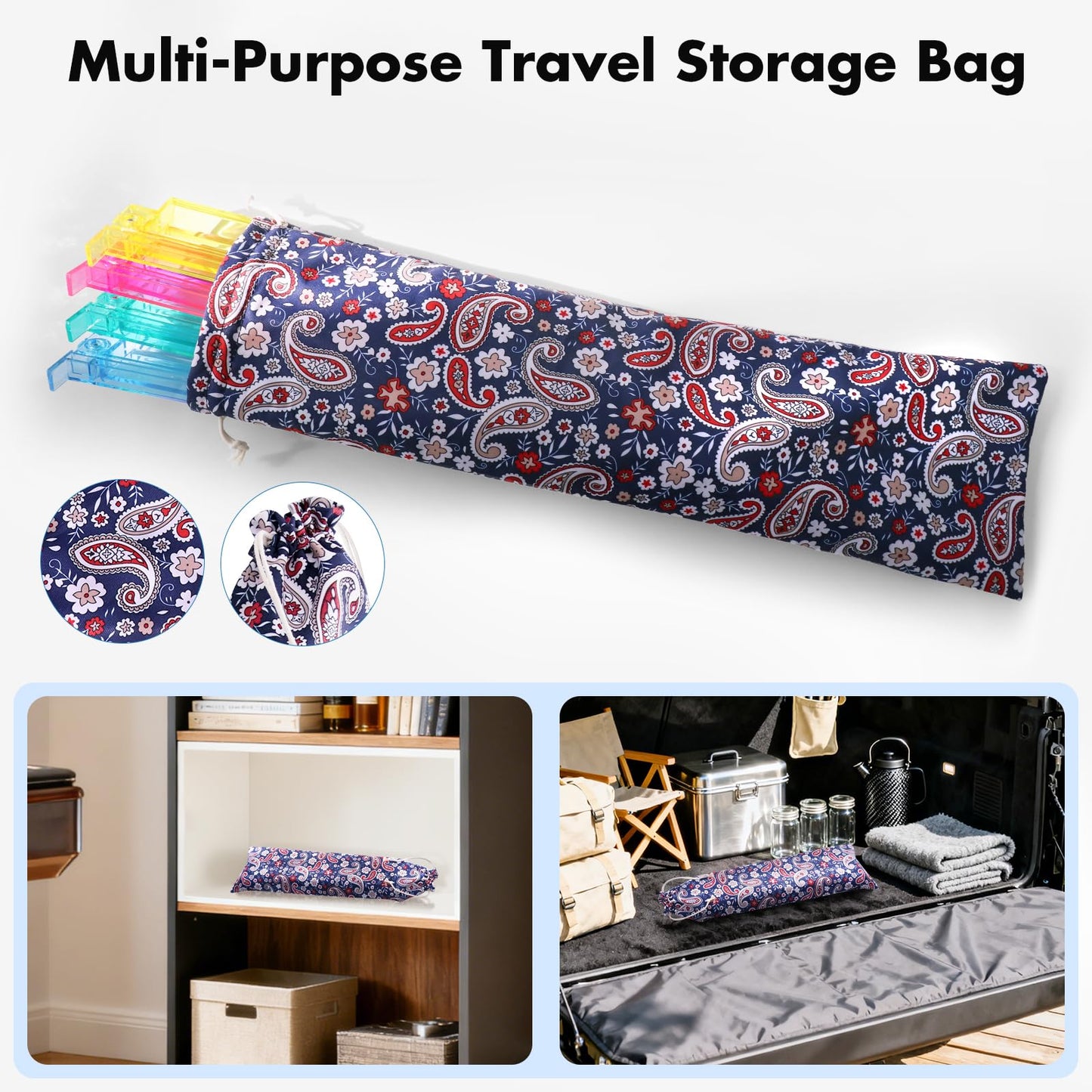 YOAEAILY 4-Color Mahjong Racks with Pushers – Clear Acrylic Tile Racks with Storage Bag
